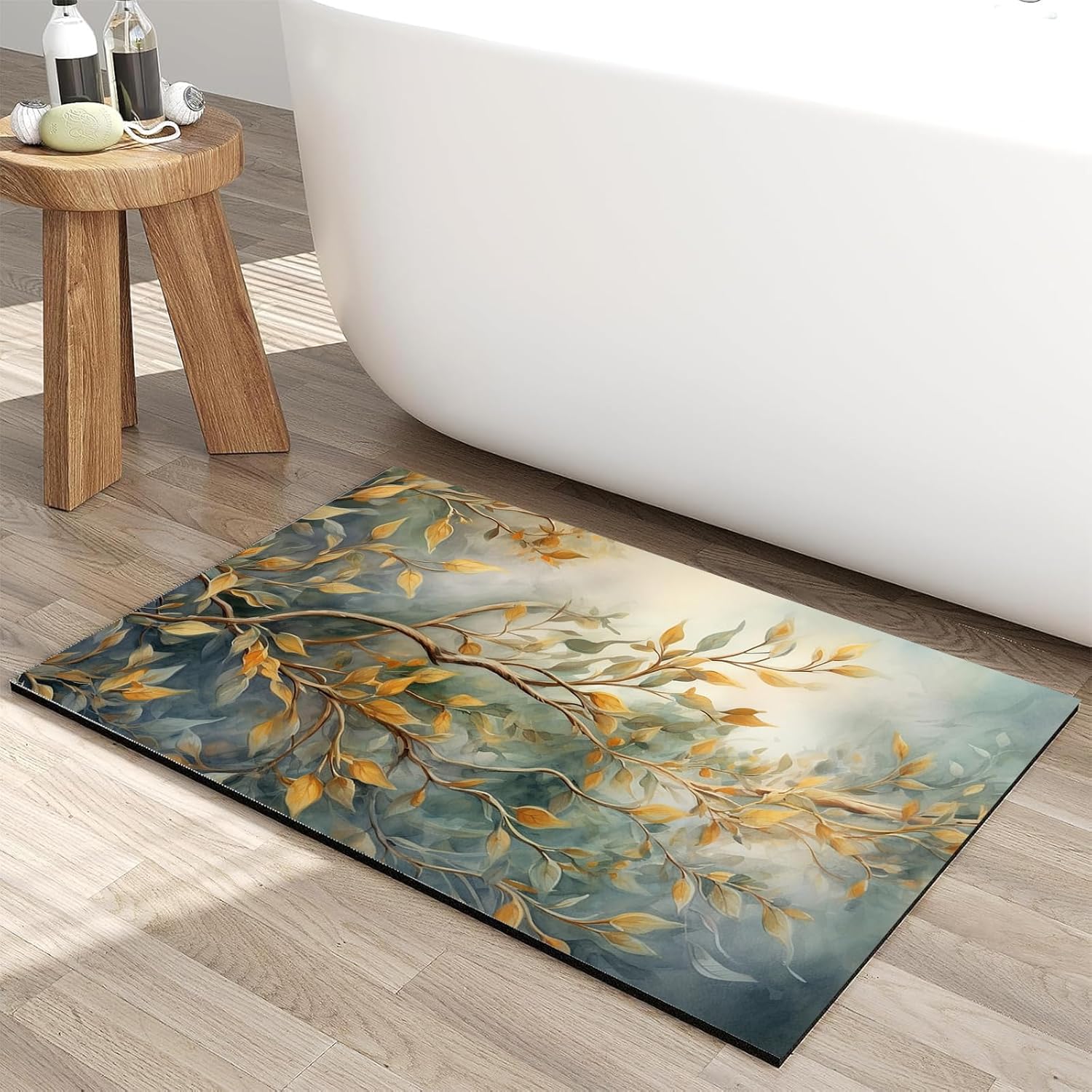 Bath Mat, 3 x 5ft, Ultra Soft and Non-Slip Bathroom Rugs, Water Absorbent and Machine Washable Bath Rug for Bathroom, Shower, and Tub